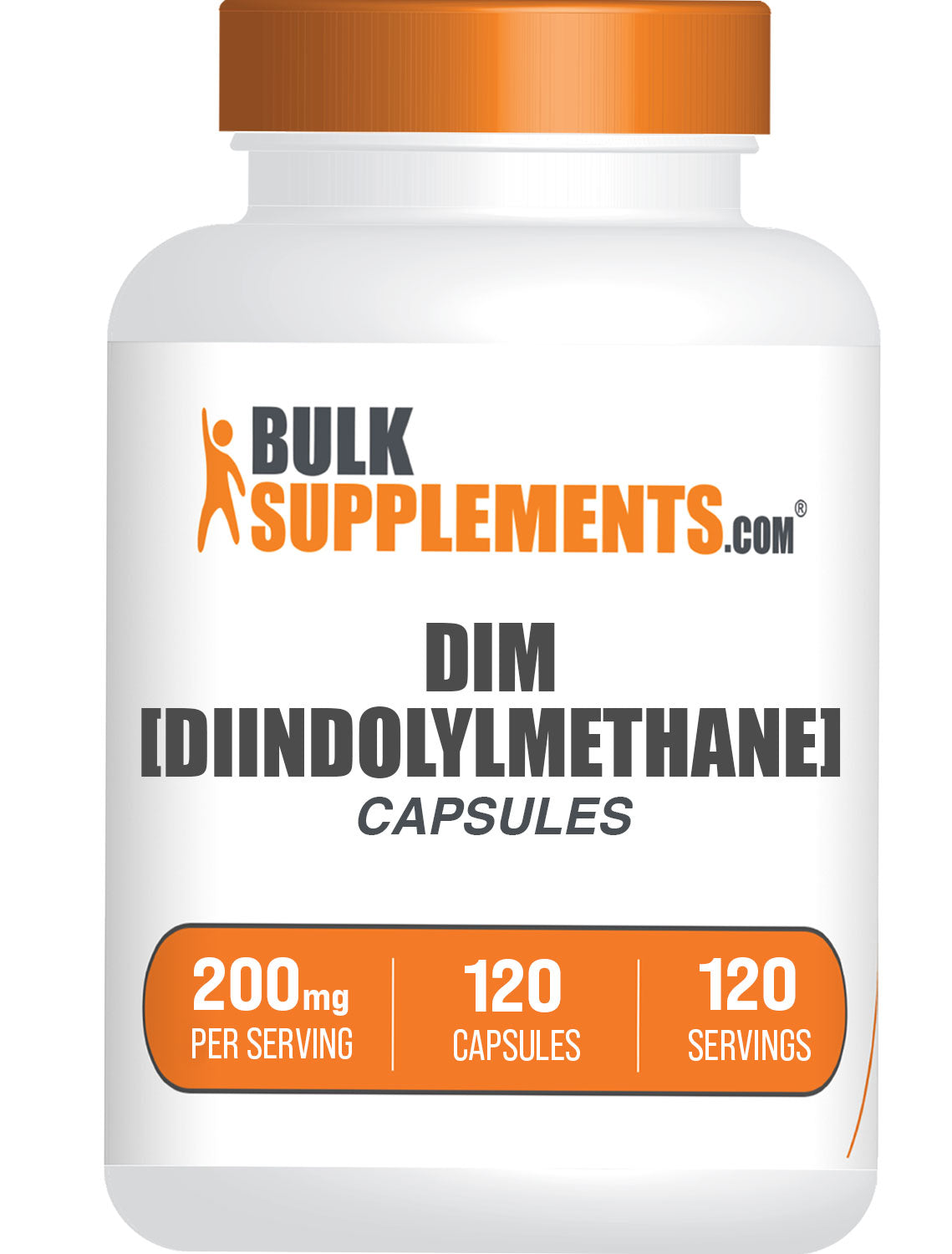 BulkSupplements.com DIM capsules 120 ct bottle image