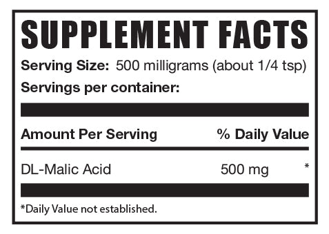 Malic acid powder MINI LABEL