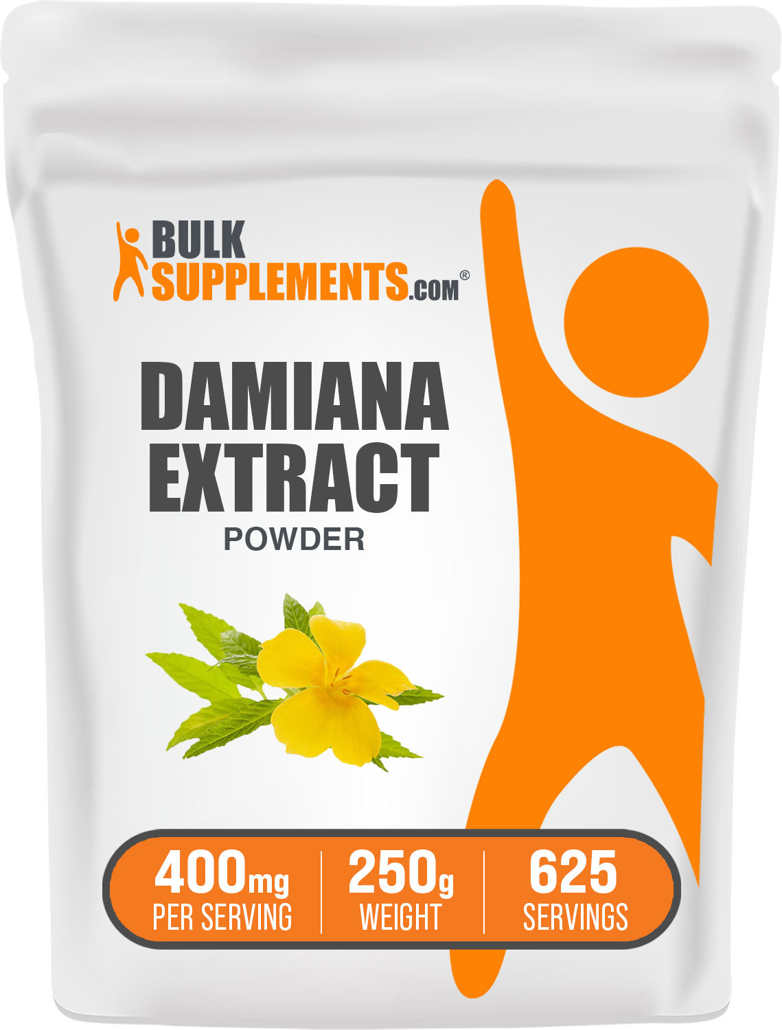 BulkSupplements.com Damiana Extract Powder 250g bag image