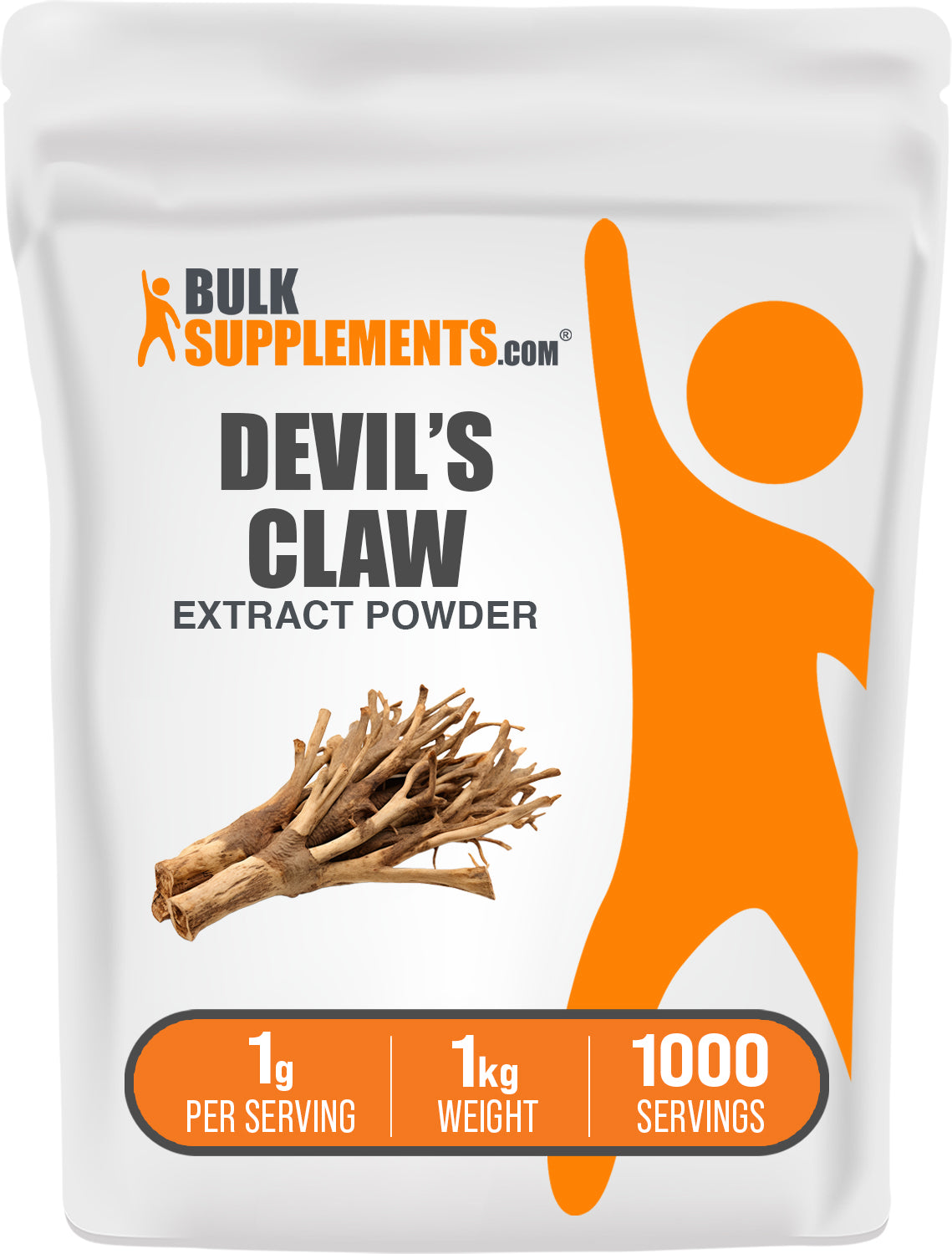 BulkSupplements.com Devil's Claw Extract Powder 1kg bag image