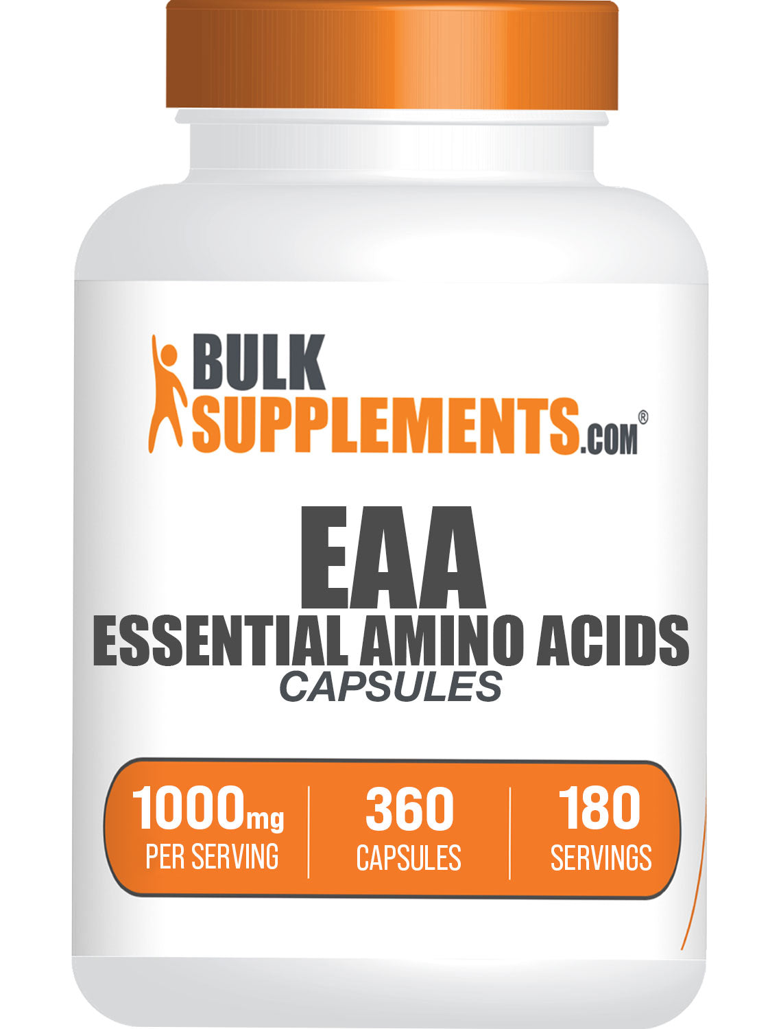 BulkSupplemens.com EAA Capsules 360 ct bottle image