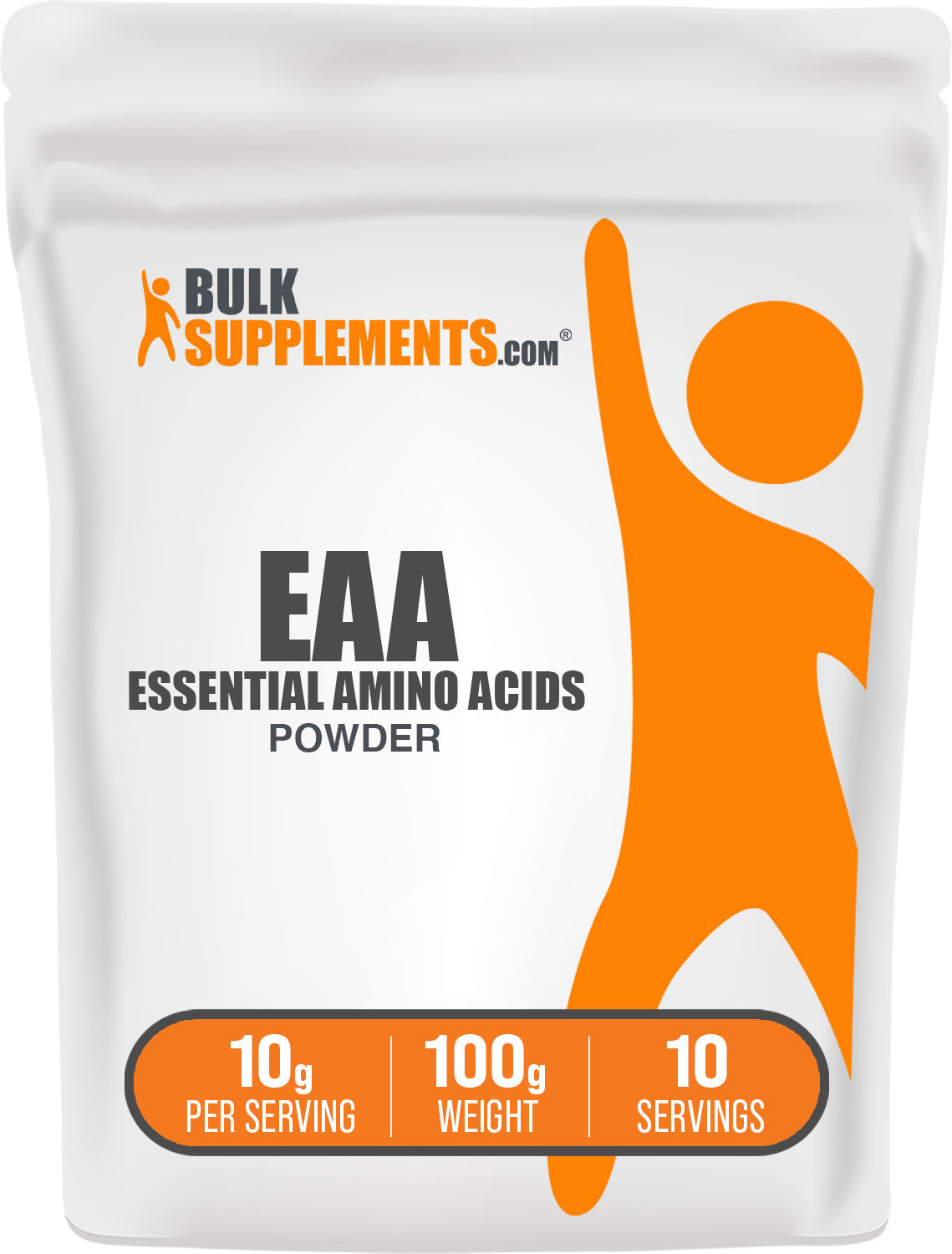 BulkSupplements.com Essential Amino Acids (EAA) Powder 100g bag image