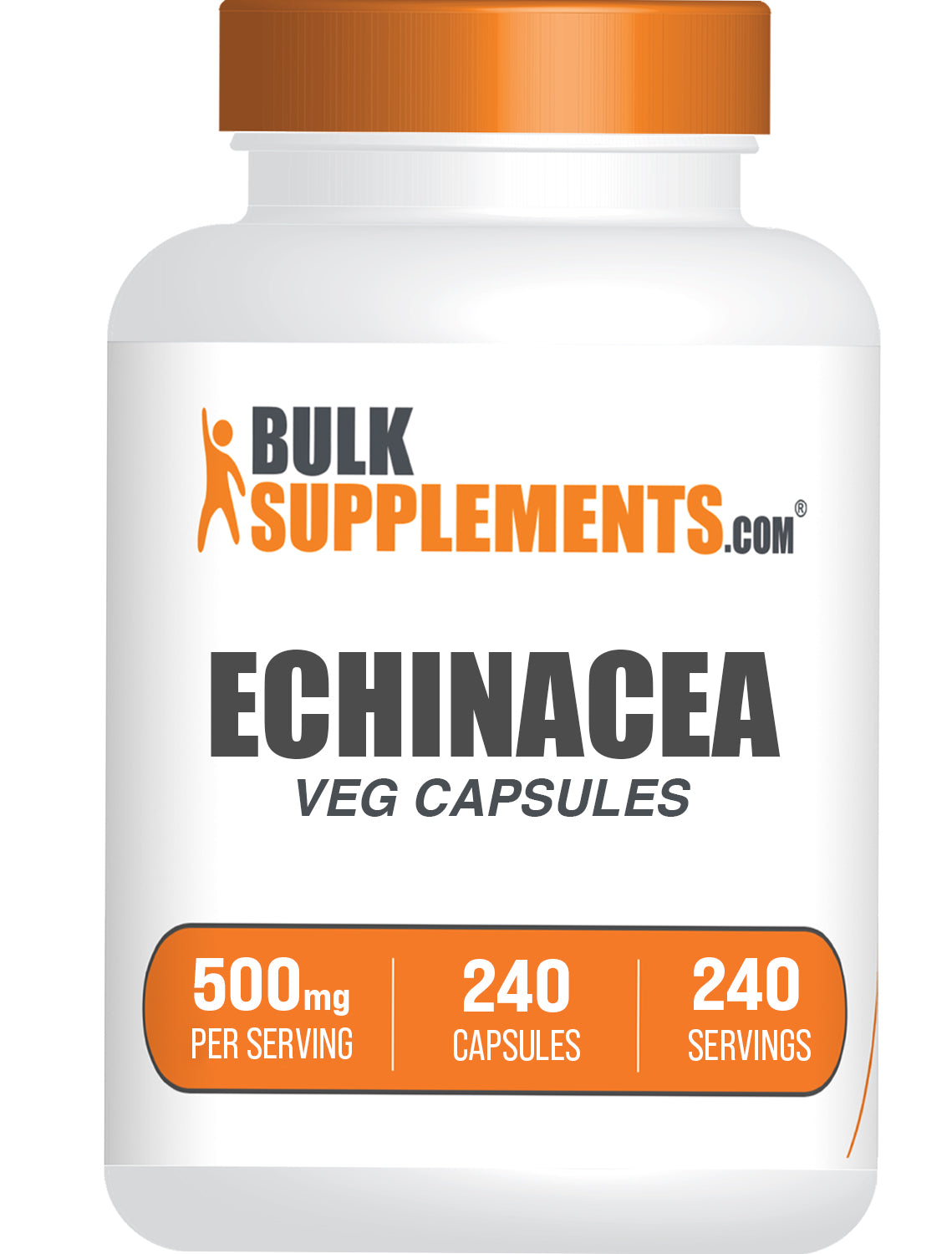 BulkSupplements.com Echinacea Extract 240 capsules bottle image