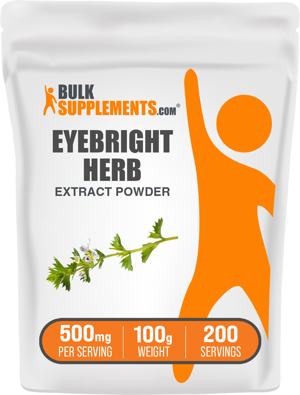 BulkSupplements.com Eyebright Extract Powder 100g bag image