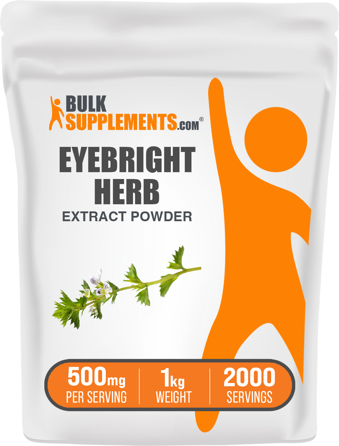 BulkSupplements.com Eyebright Extract Powder 1kg bag image