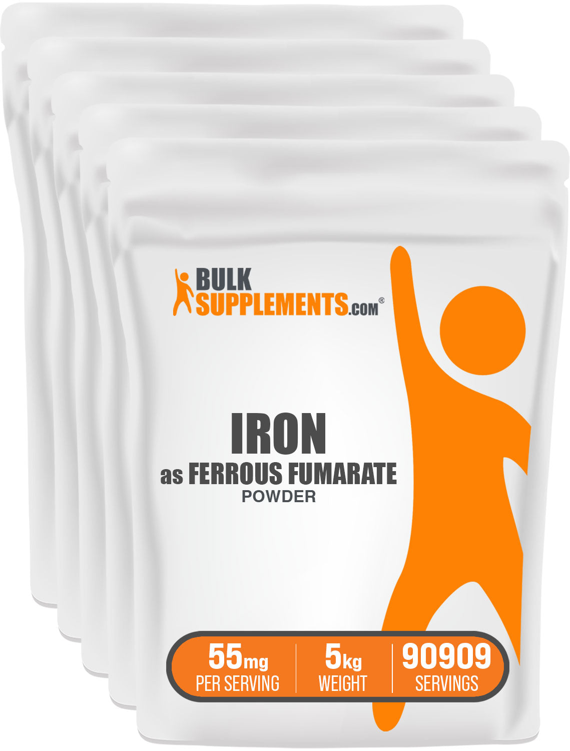 BulkSupplements.com Ferrous Fumarate Powder 5kg bag image