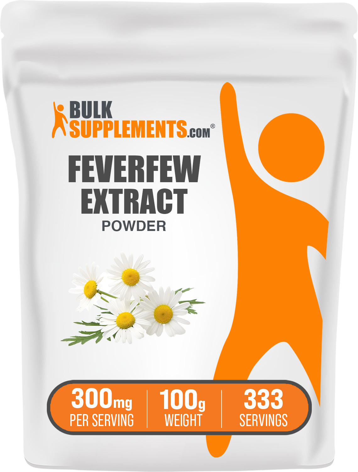 BulkSupplements.com Feverfew Extract Powder 100g bag image