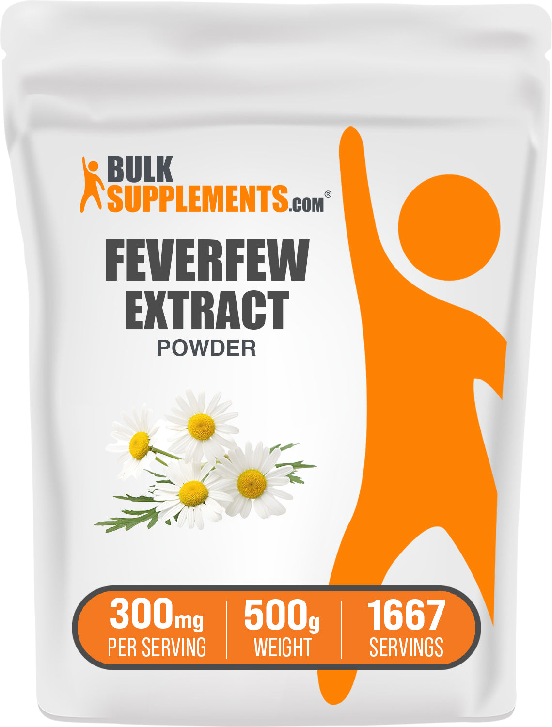 BulkSupplements.com Feverfew Extract Powder 500g bag image