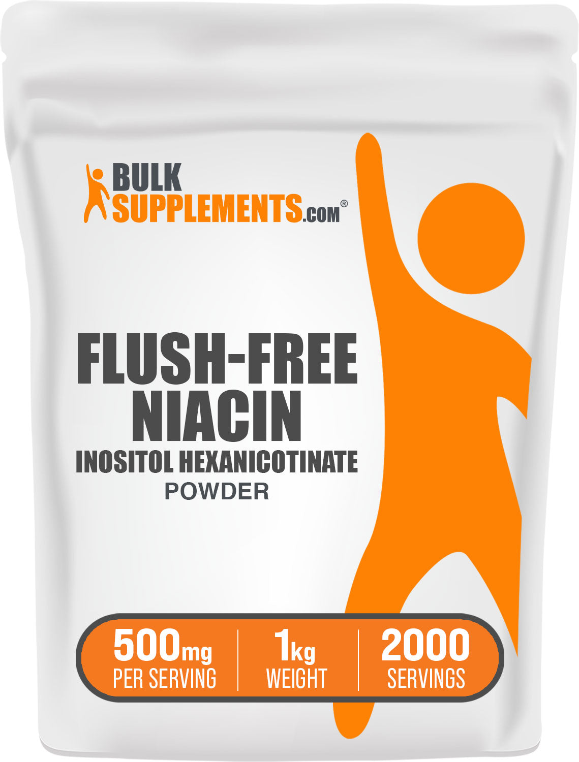 BulkSupplements.com Flush-Free Niacin Powder 1kg bag