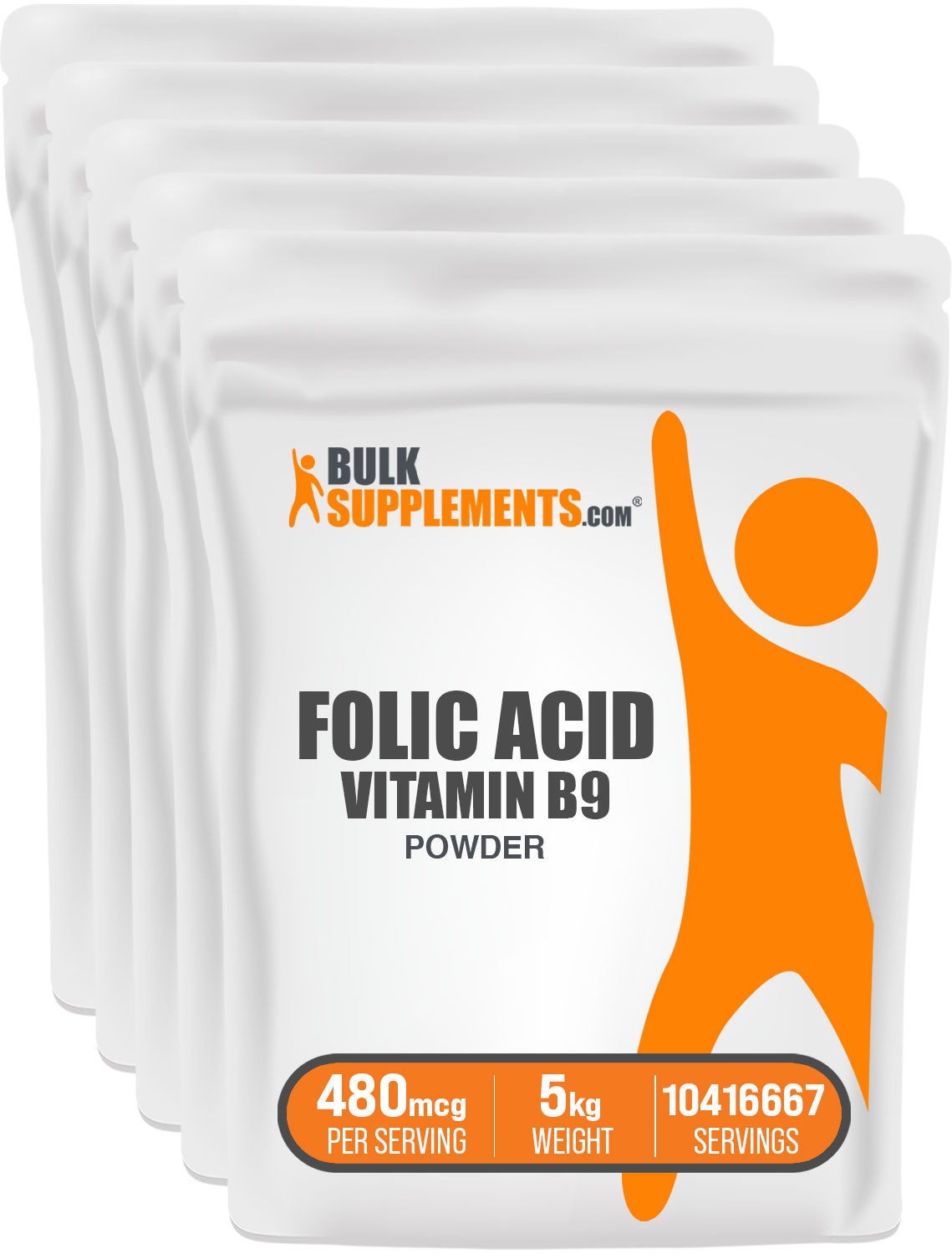 BulkSupplements.com Folic Acid Powder 5kg bag image