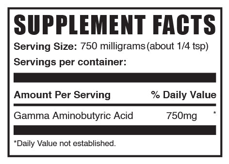 GABA powder mini label