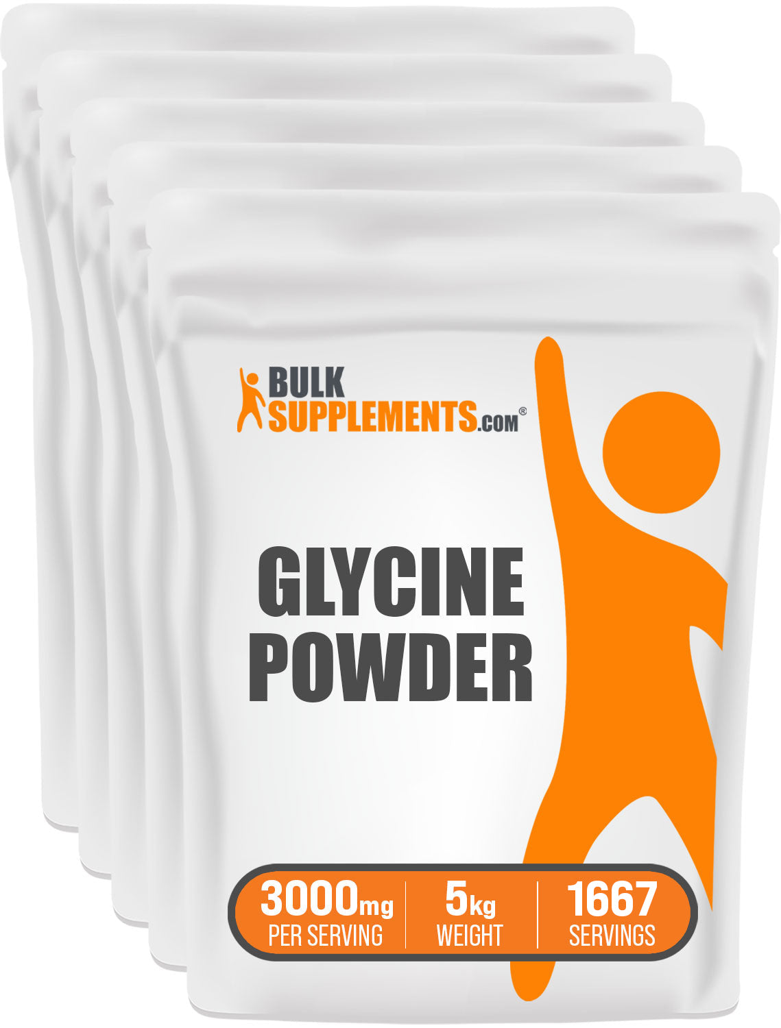 BulkSupplements.com Glycine Powder 5kg bag image