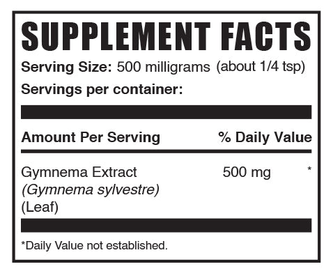 Gymnema extract powder mini label