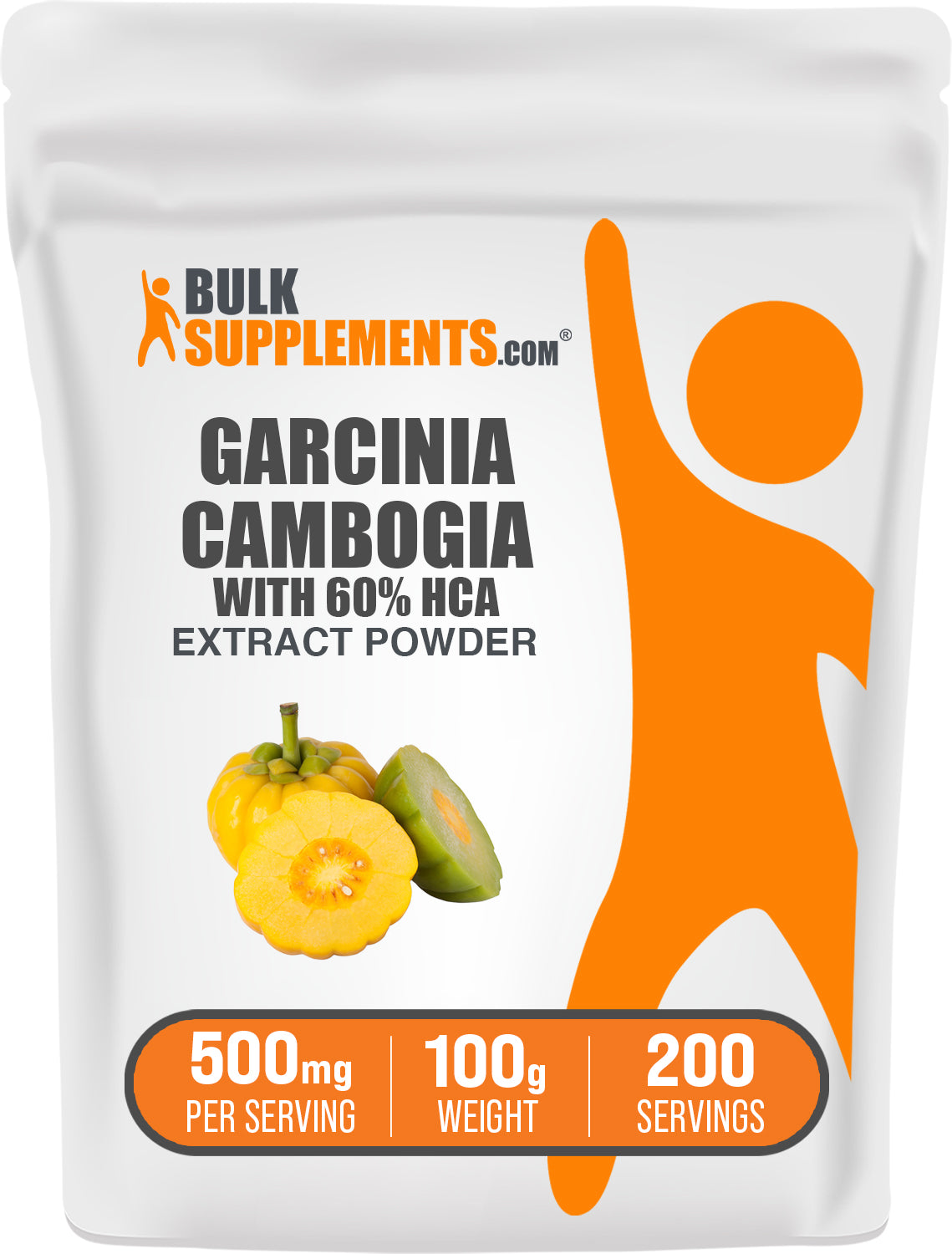 BulkSupplements.com Garcinia Cambogia 60% HCA Powder 100g bag image