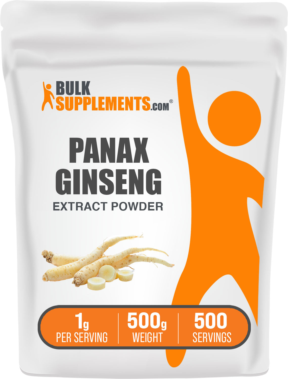 BulkSupplements.com Ginseng Root Extract Powder 500g bag image