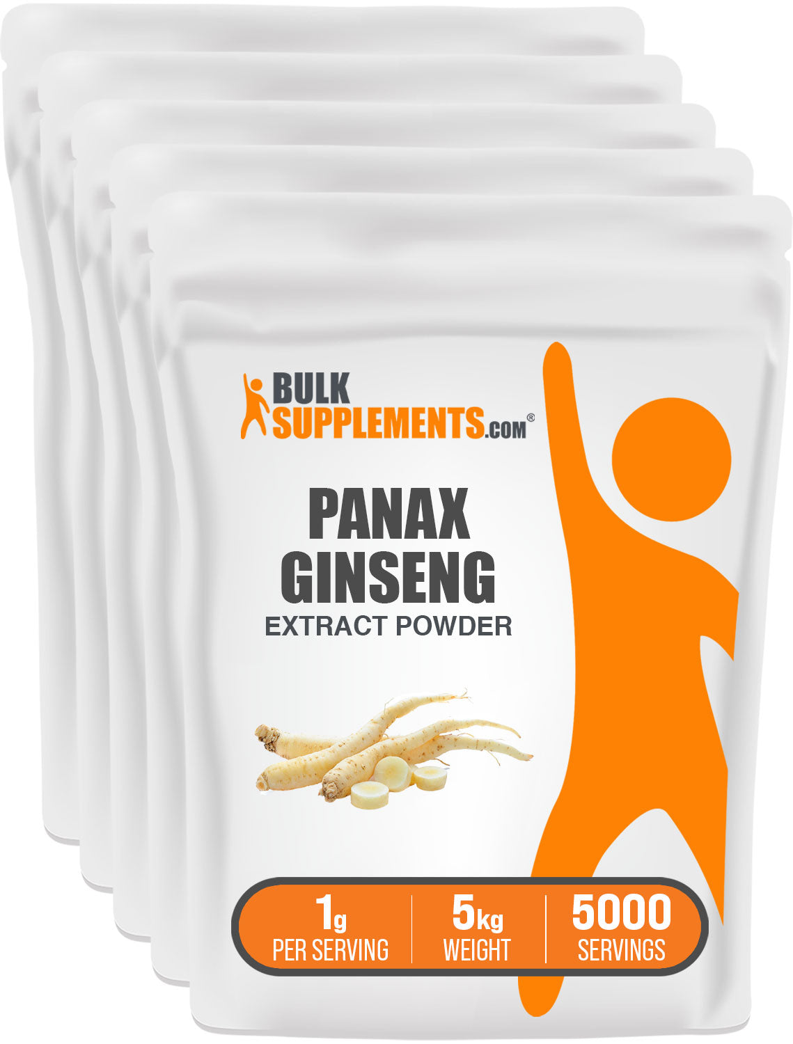 BulkSupplements.com Ginseng Root Extract Powder 5kg bag image