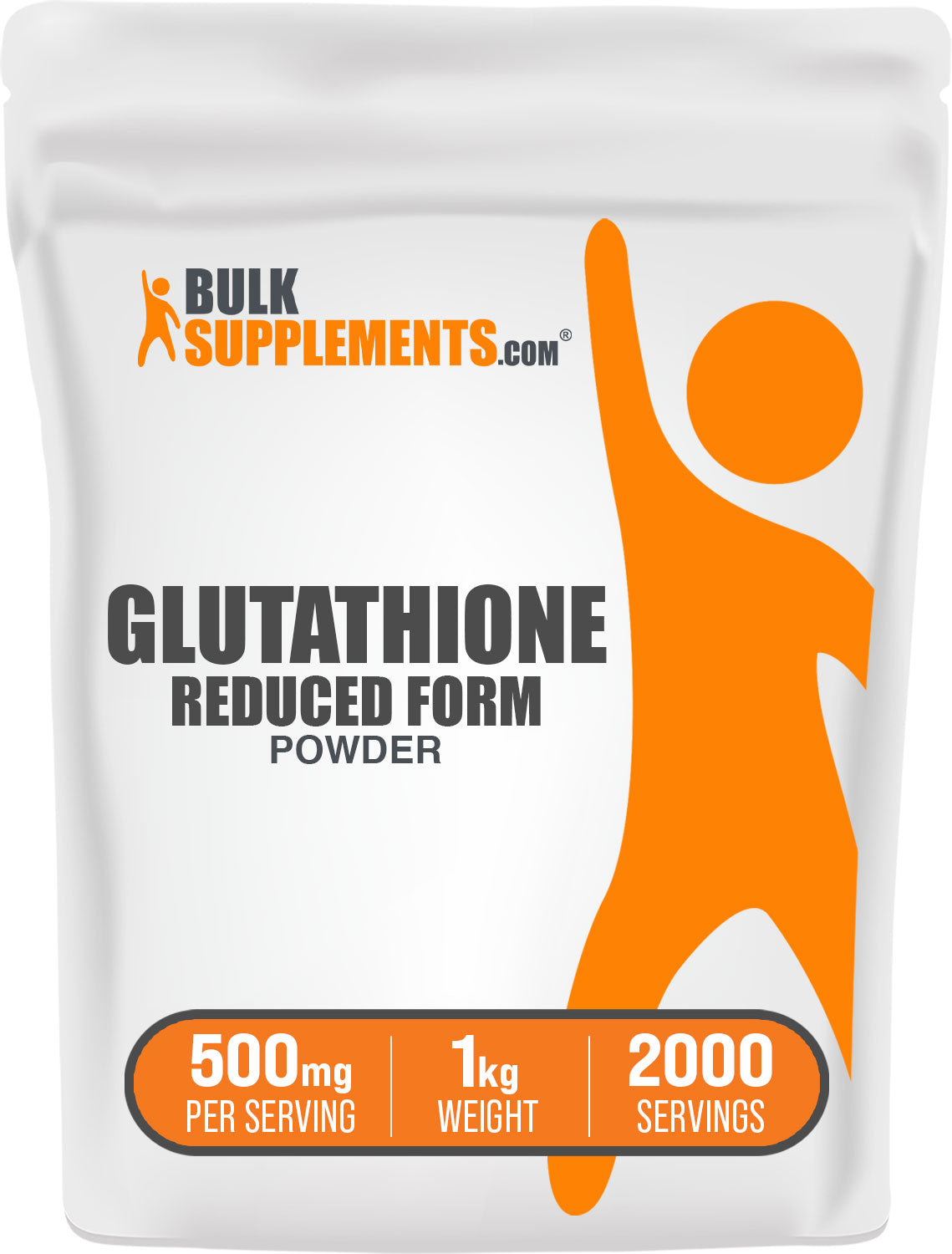 BulkSupplements.com Glutathione Powder (Reduced Form) 1kg bag image