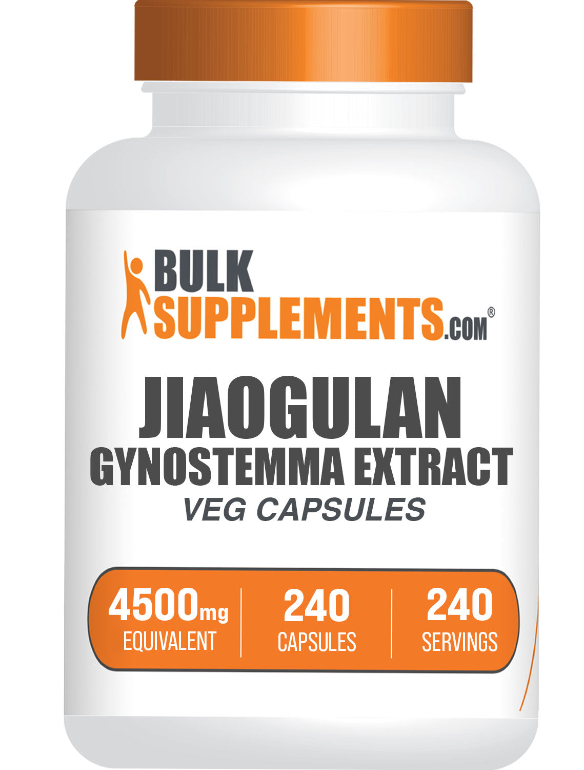 BulkSupplements.com Gynostemma Capsules 240 ct bottle image