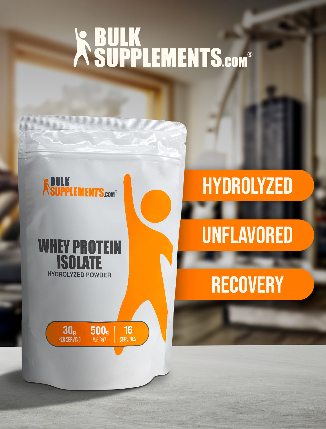 Hydrolyzed whey protein isolate powder keyword image 500g