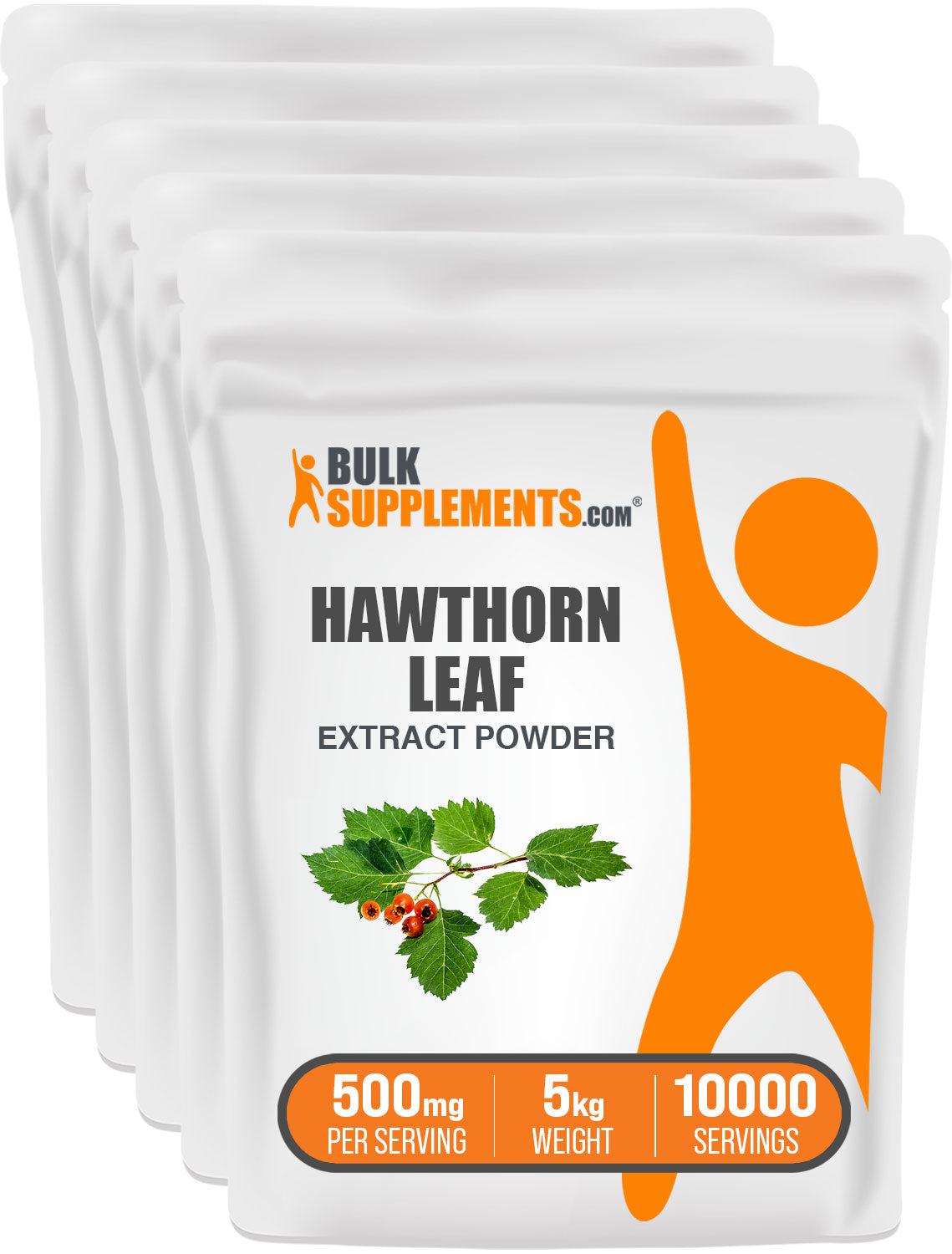 BulkSupplements.com Hawthorn Leaf Extract Powder 5kg bag image