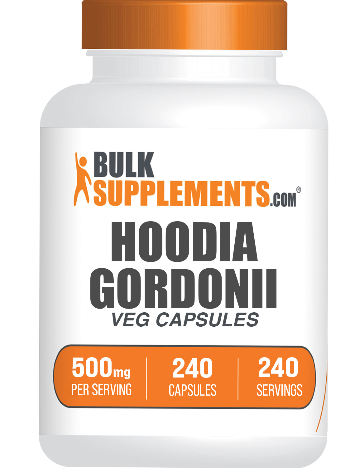 BulkSupplements.com Hoodia Extract 240 capsules bottle image