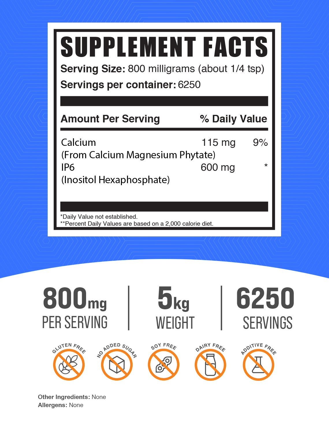 IP6 (Inositol Hexaphosphate) powder label 5kg