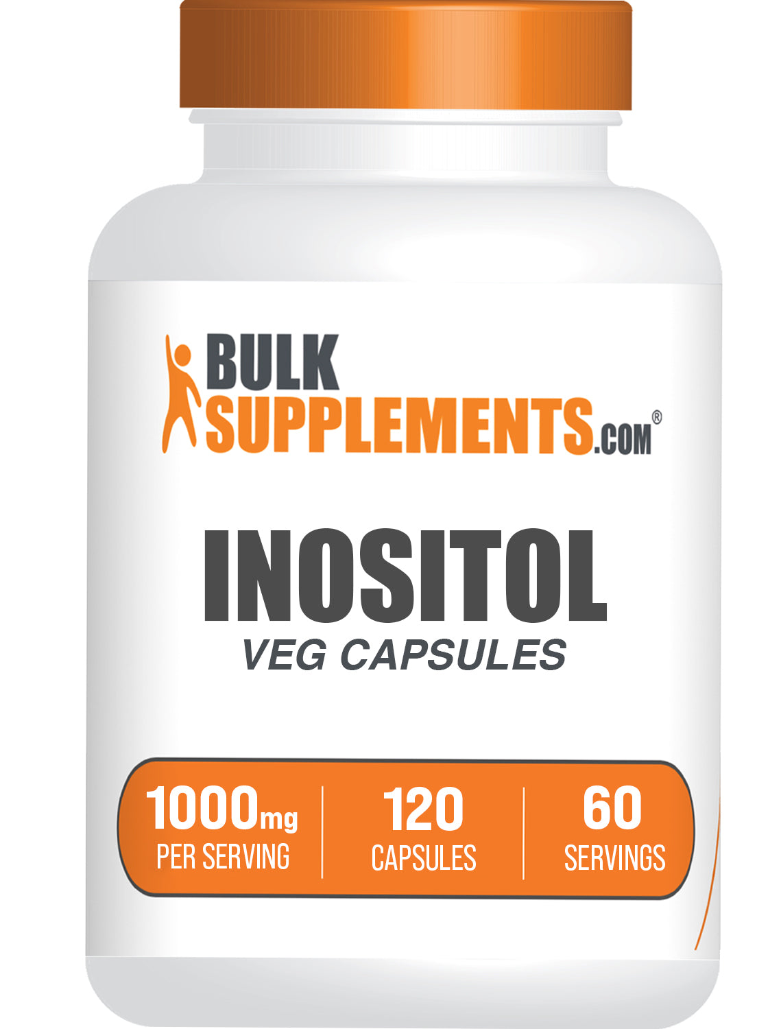 BulkSupplements.com Inositol 120 capsules bottle image