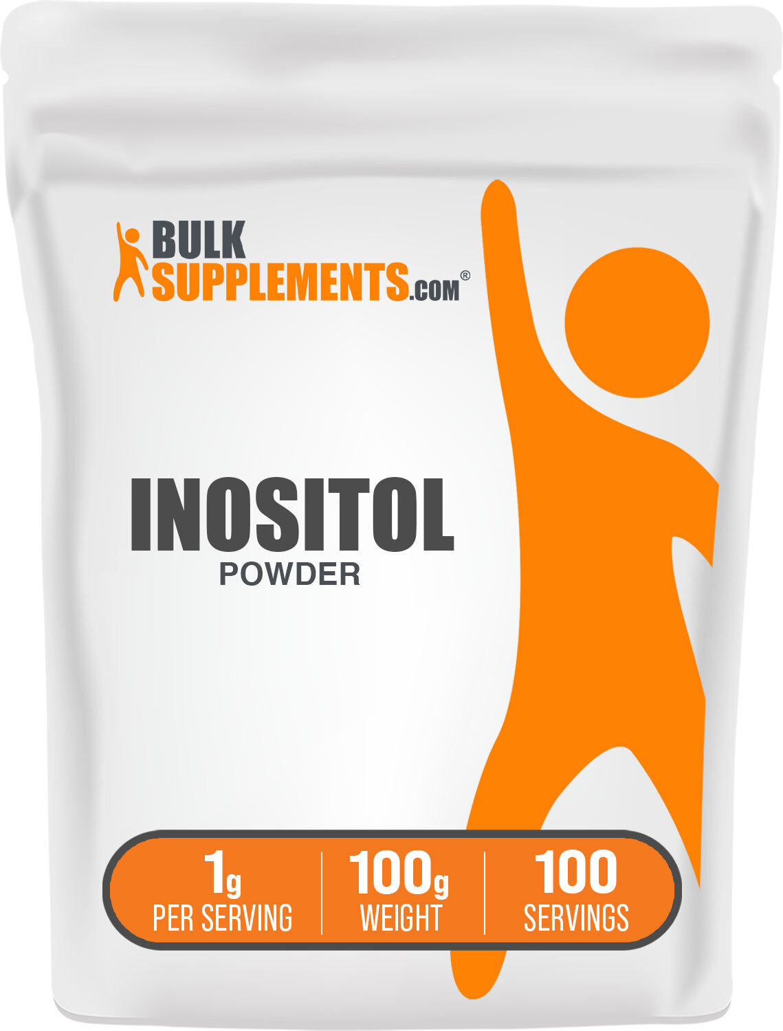 BulkSupplements.com Inositol Powder 100g bag image