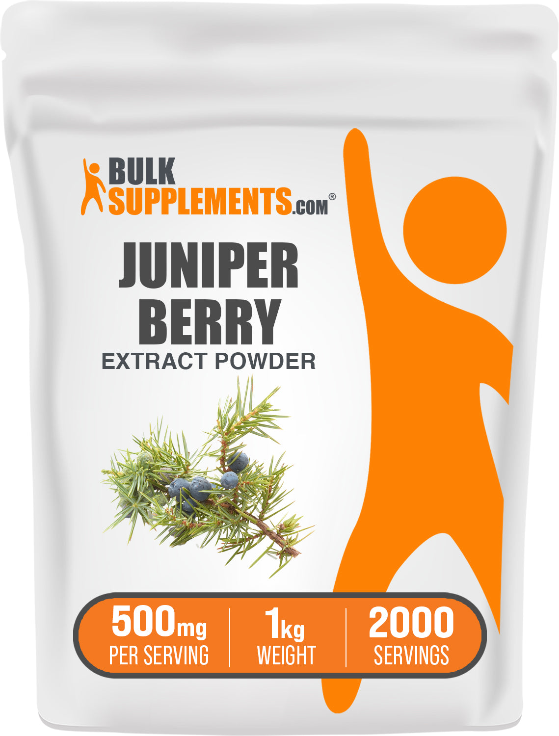 BulkSupplements.com Juniper Berry Extract Powder 1kg bag image