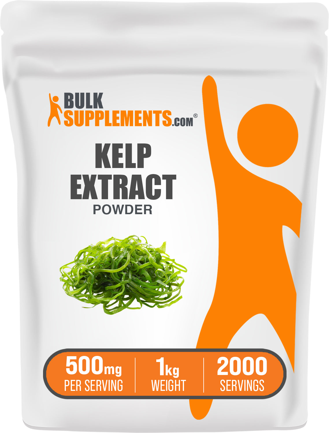 BulkSupplements.com Kelp Extract Powder 1kg bag image