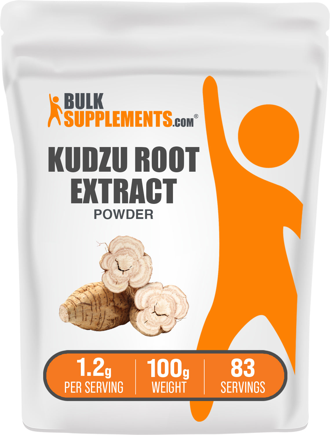 BulkSupplements.com Kudzu Root Extract Powder 100g bag image