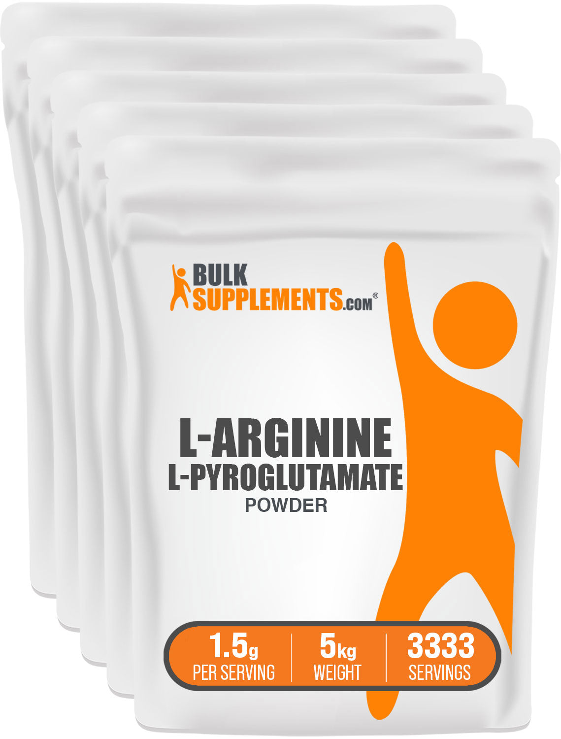 BulkSupplements.com L-Arginine L-Pyroglutamate Powder 5kg bag image