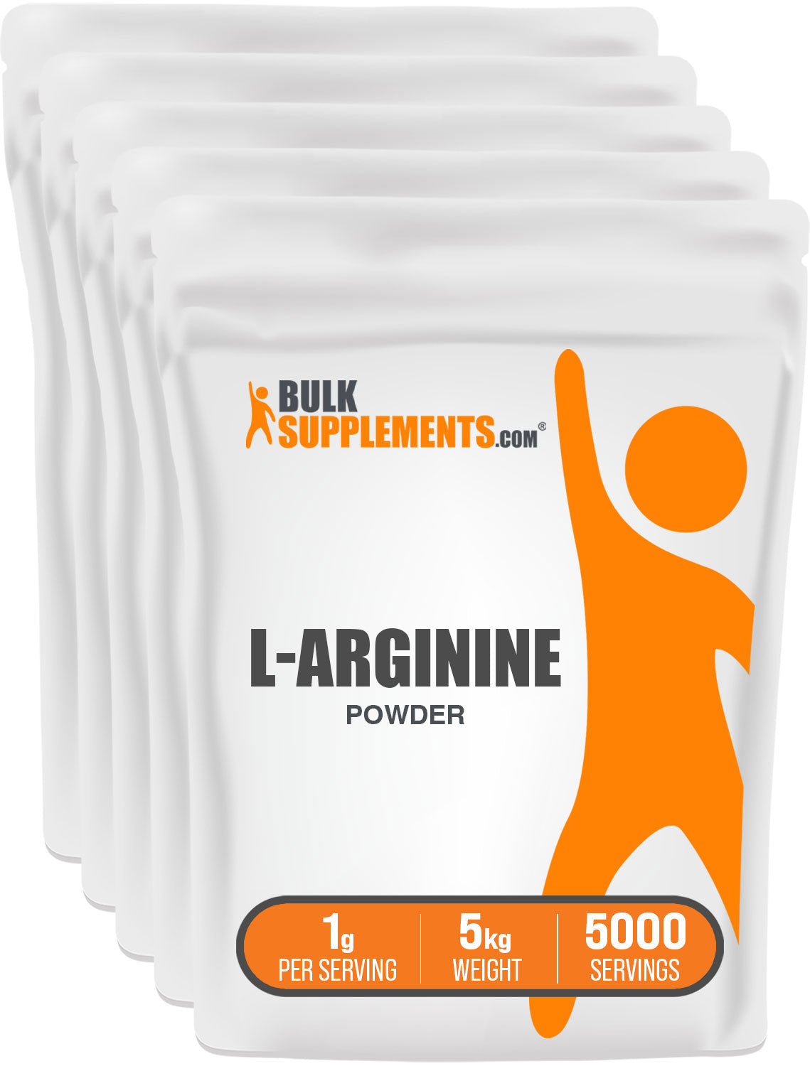 BulkSupplements.com L-Arginine Powder 5kg bag image