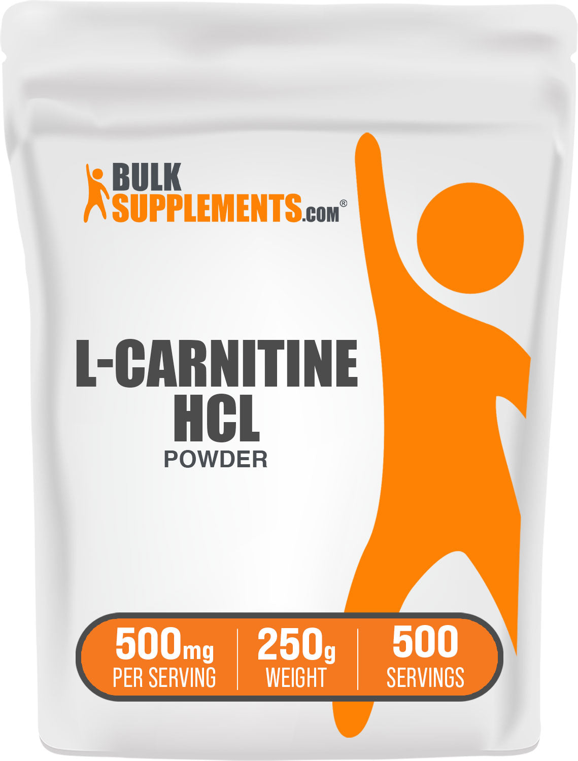 BulkSupplements.com L-Carnitine HCl Powder 250g bag image