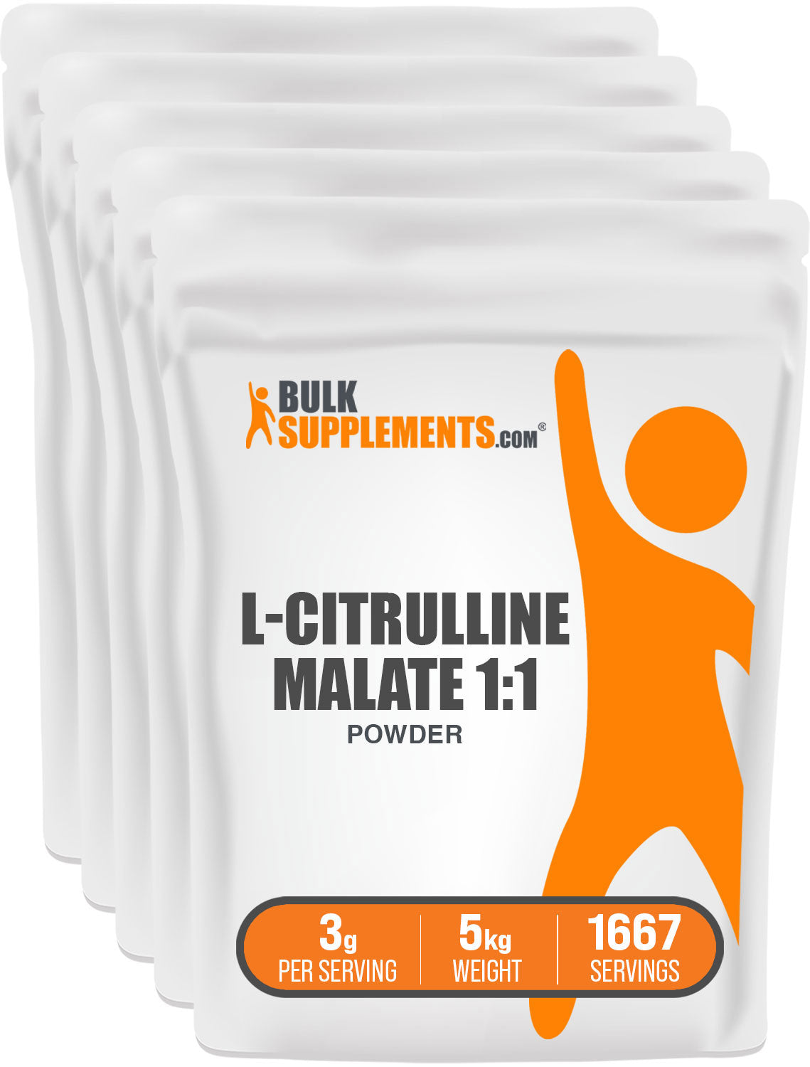 BulkSupplements.com L-Citrulline DL-Malate 1:1 Powder 5kg bag image