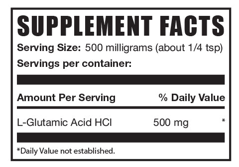 l-Glutamic HCl powder mini label