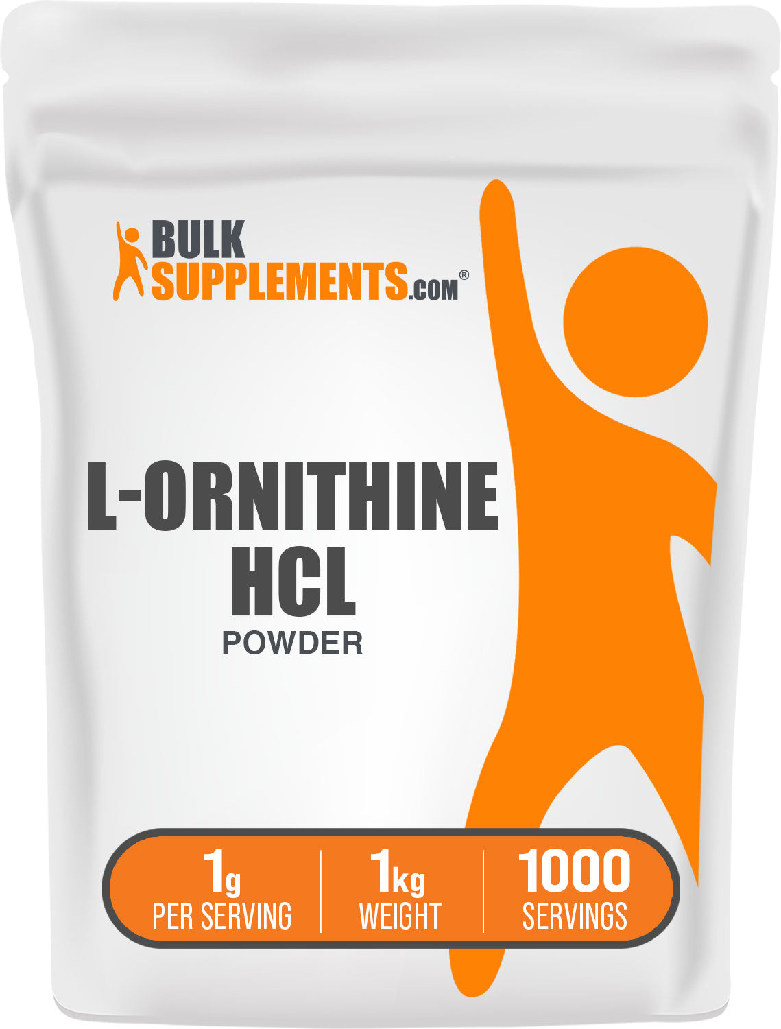 BulkSupplements.com L-Ornithine HCl Powder 1kg bag