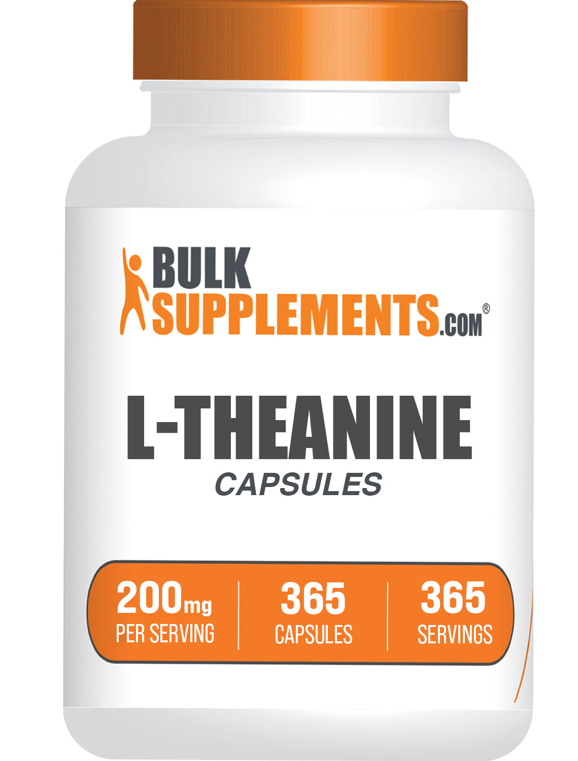 BulkSupplements.com L-Theanine 365 capsules bottle image