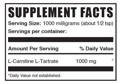 L-Carnitine L-Tartrate powder mini label