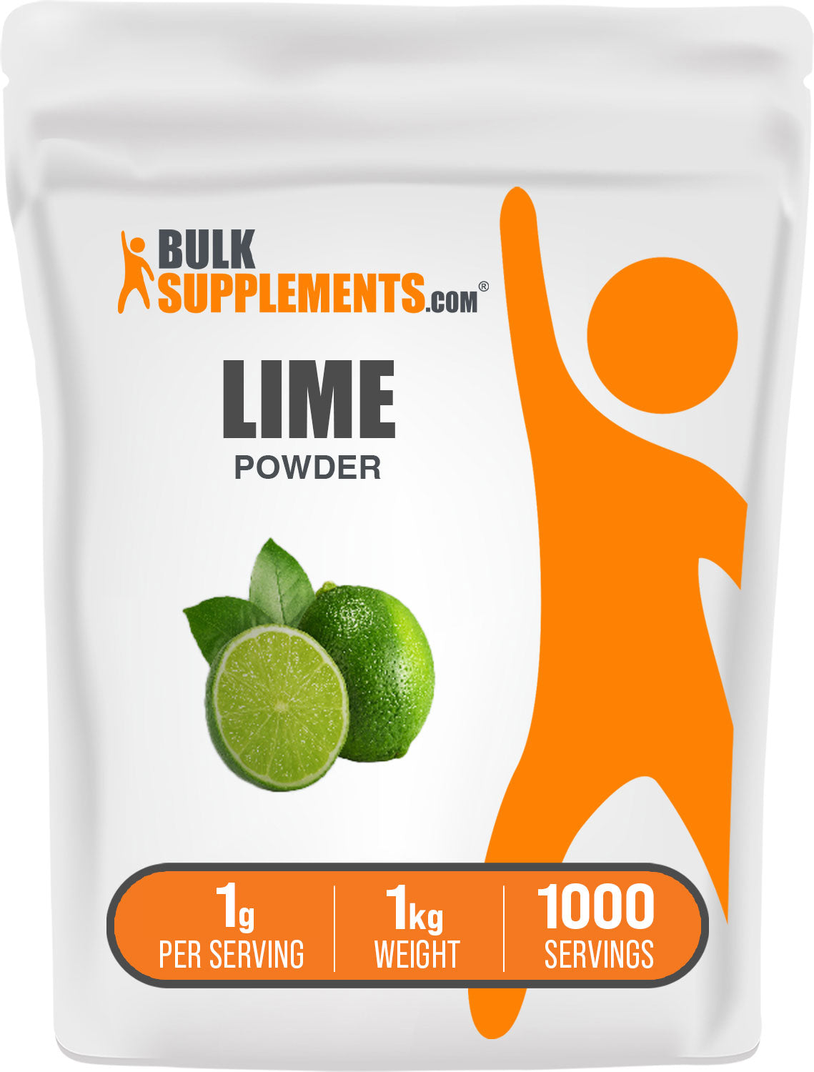 BulkSupplements.com Lime Powder 1kg bag image