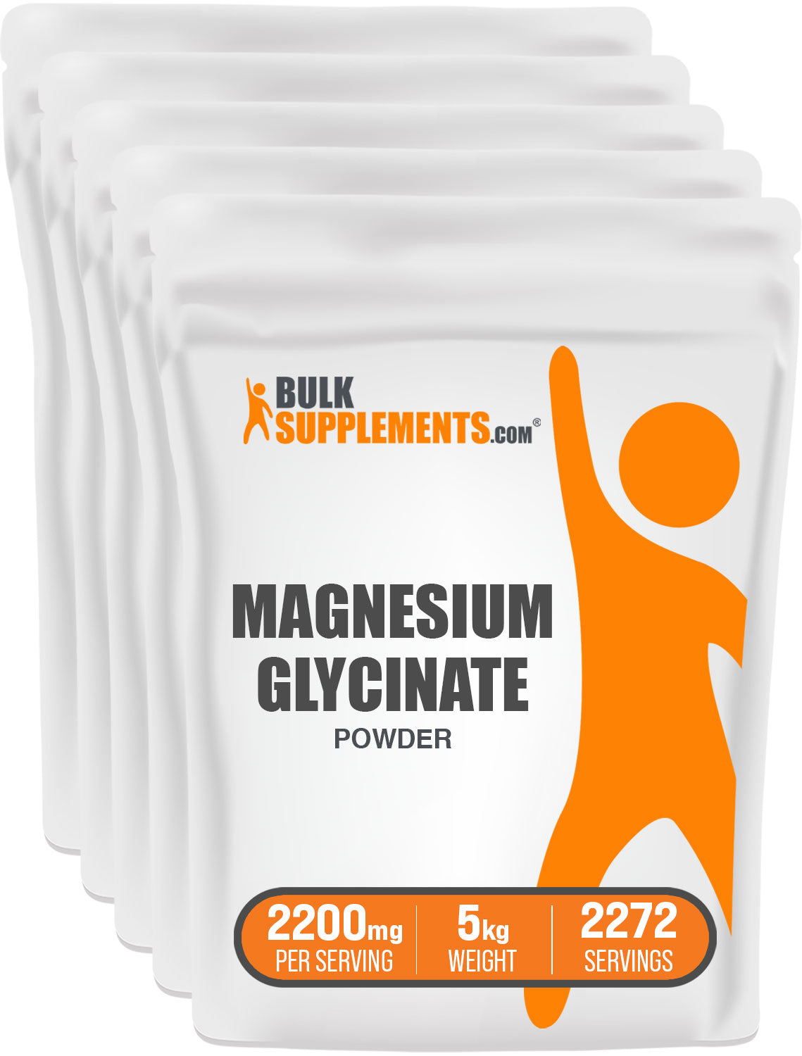 BulkSupplements.com Magnesium Glycinate Powder 5kg bag