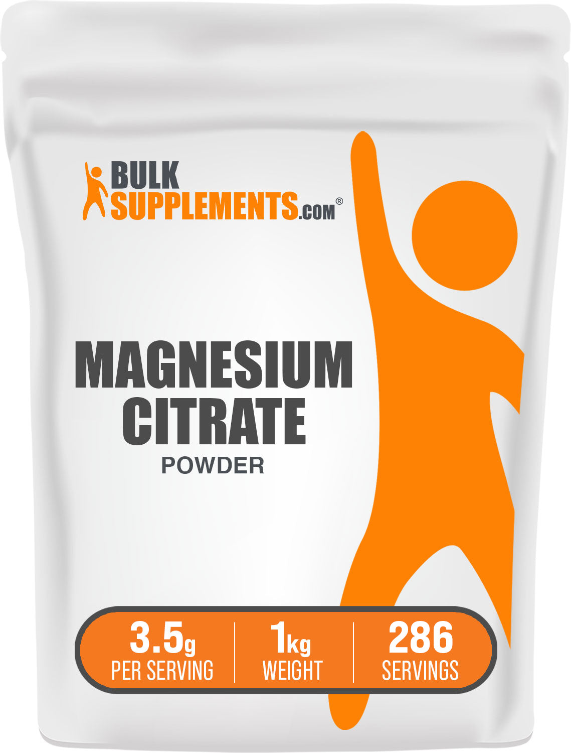 BulkSupplements.com Magnesium Citrate Powder 1kg bag image