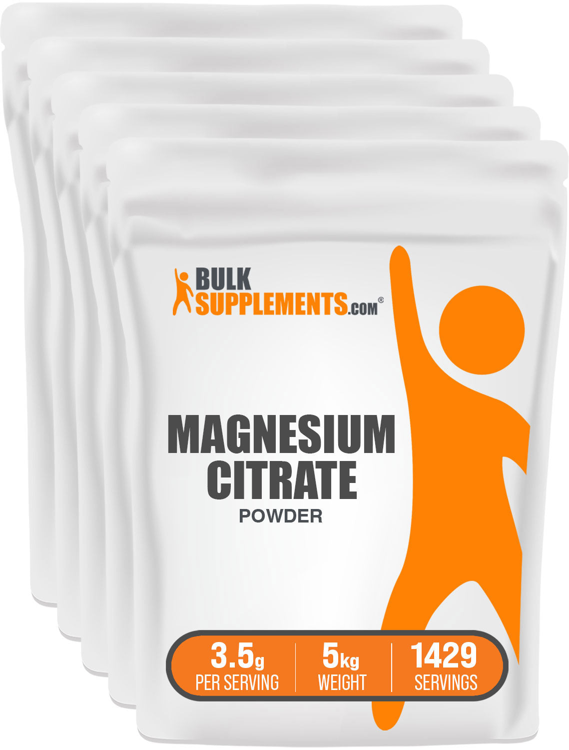 BulkSupplements.com Magnesium Citrate Powder 5kg bag image