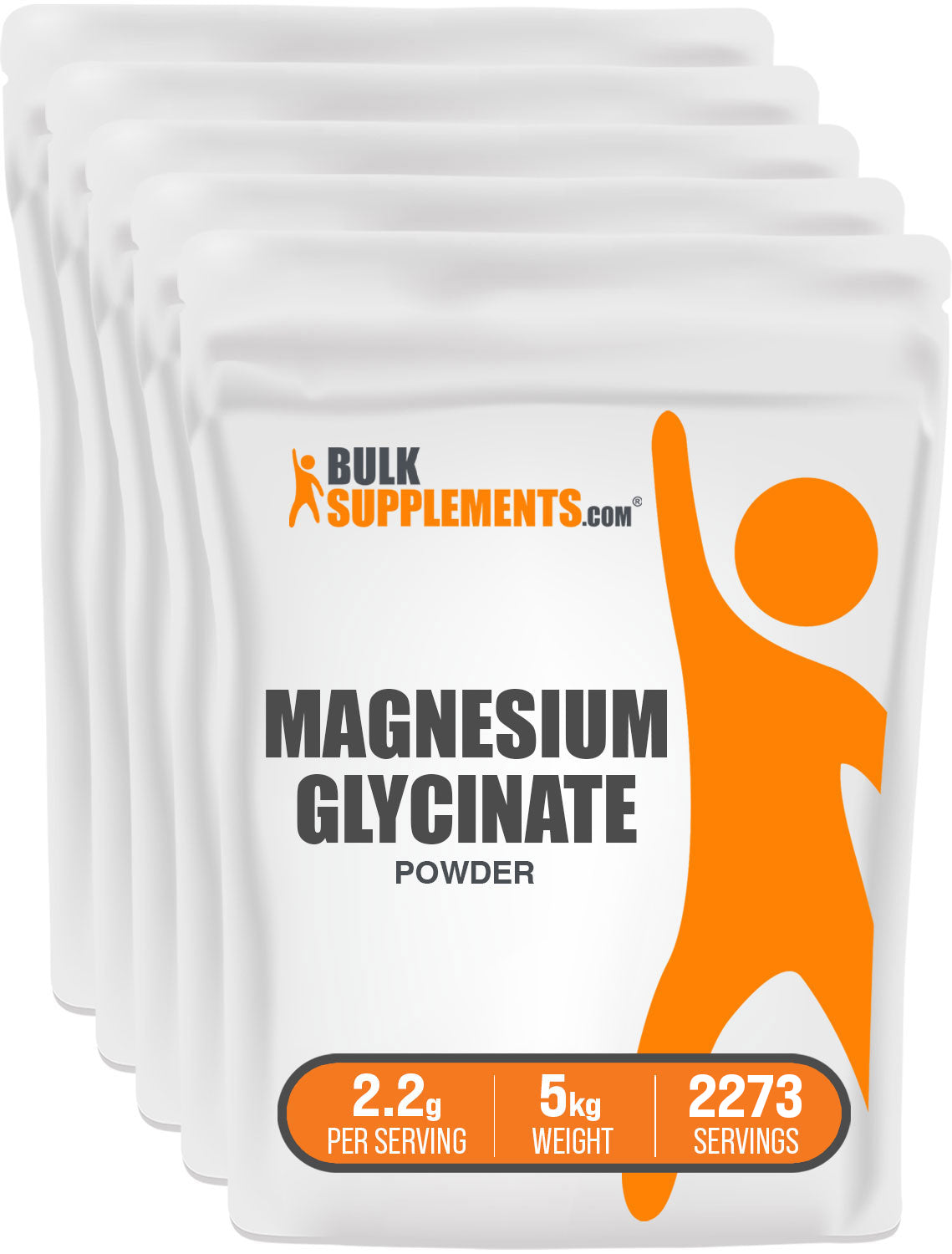 BulkSupplements.com Magnesium Glycinate Powder 5kg bag image