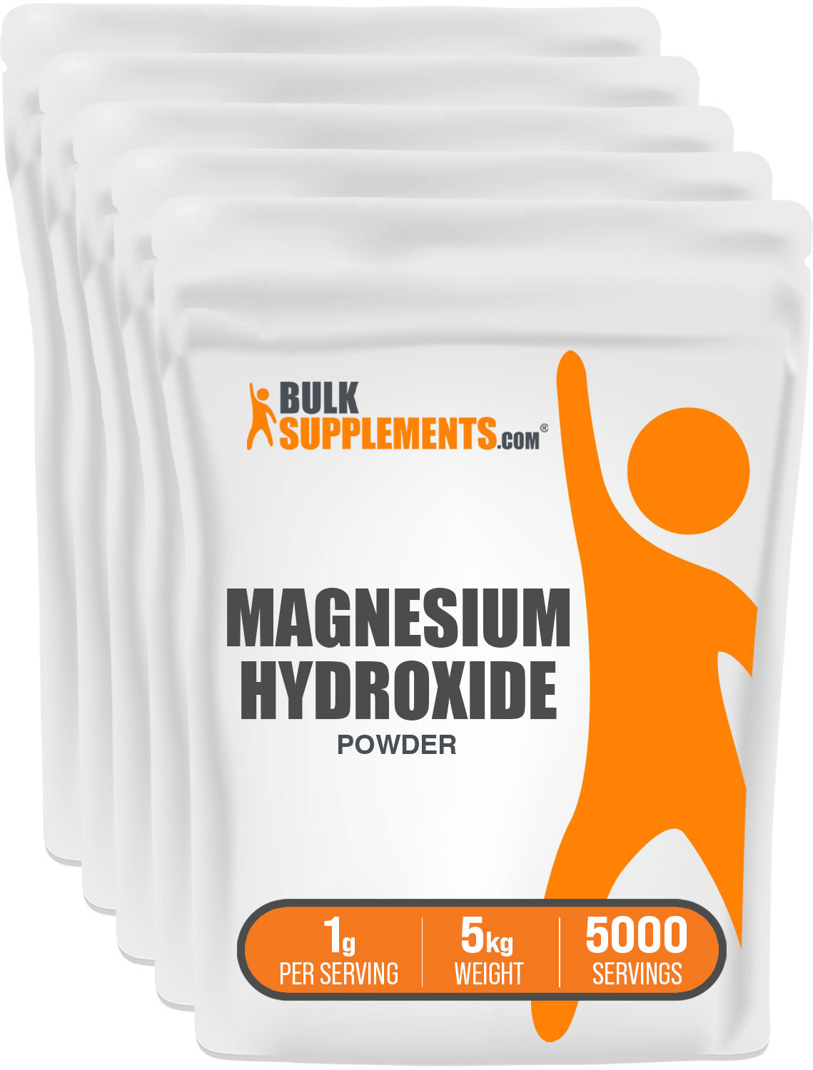 BulkSupplements.com Magnesium Hydroxide Powder 5kg bag image