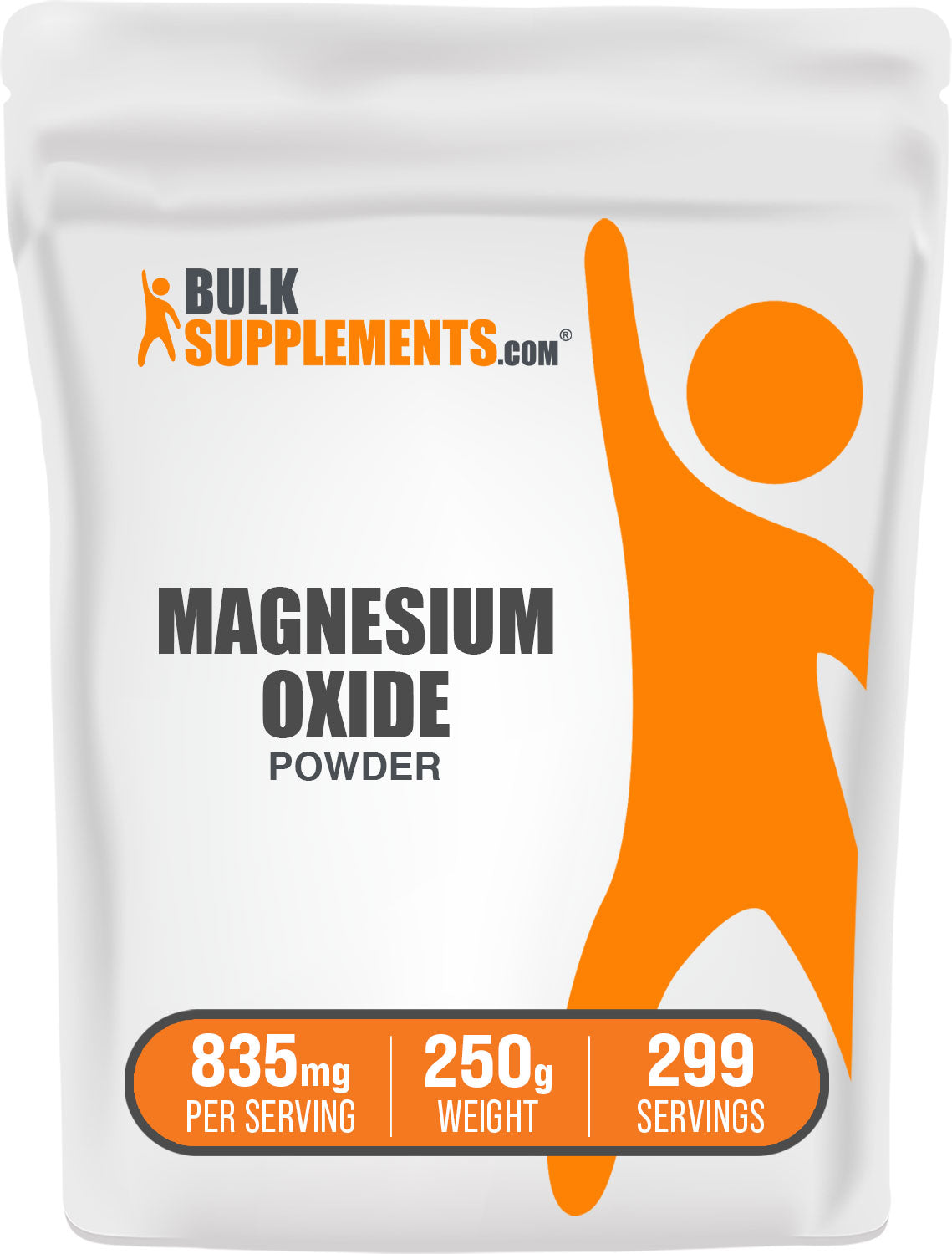 BulkSupplements Magnesium Oxide Powder 250g bag