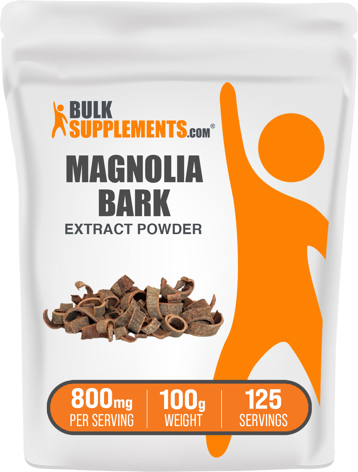 BulkSupplements.com Magnolia Extract Powder 100g bag image