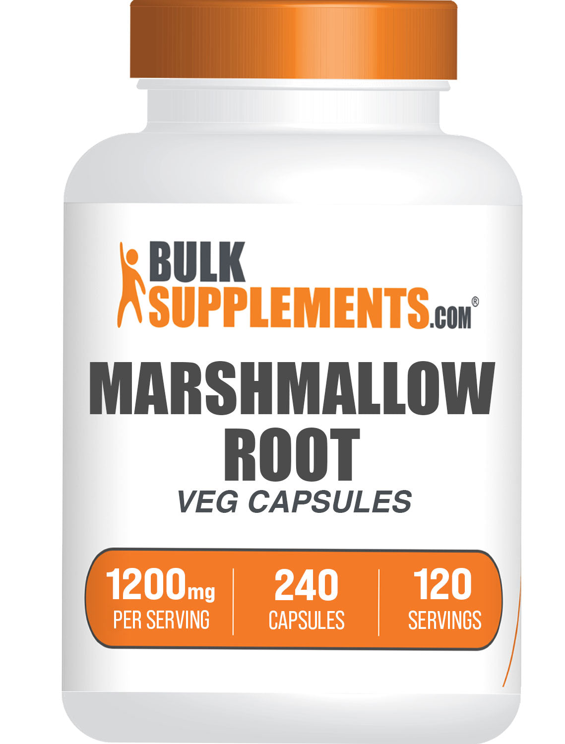 BulkSupplements.com Marshmallow Root Extract 240 capsules bottle image