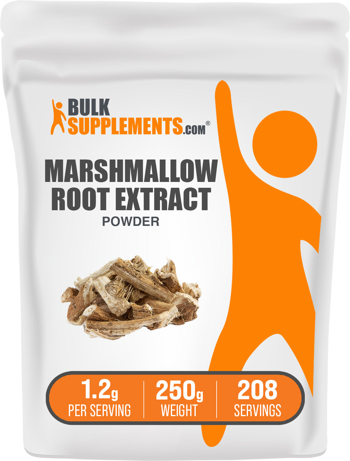 BulkSupplements.com Marshmallow Root Extract Powder 250g bag image