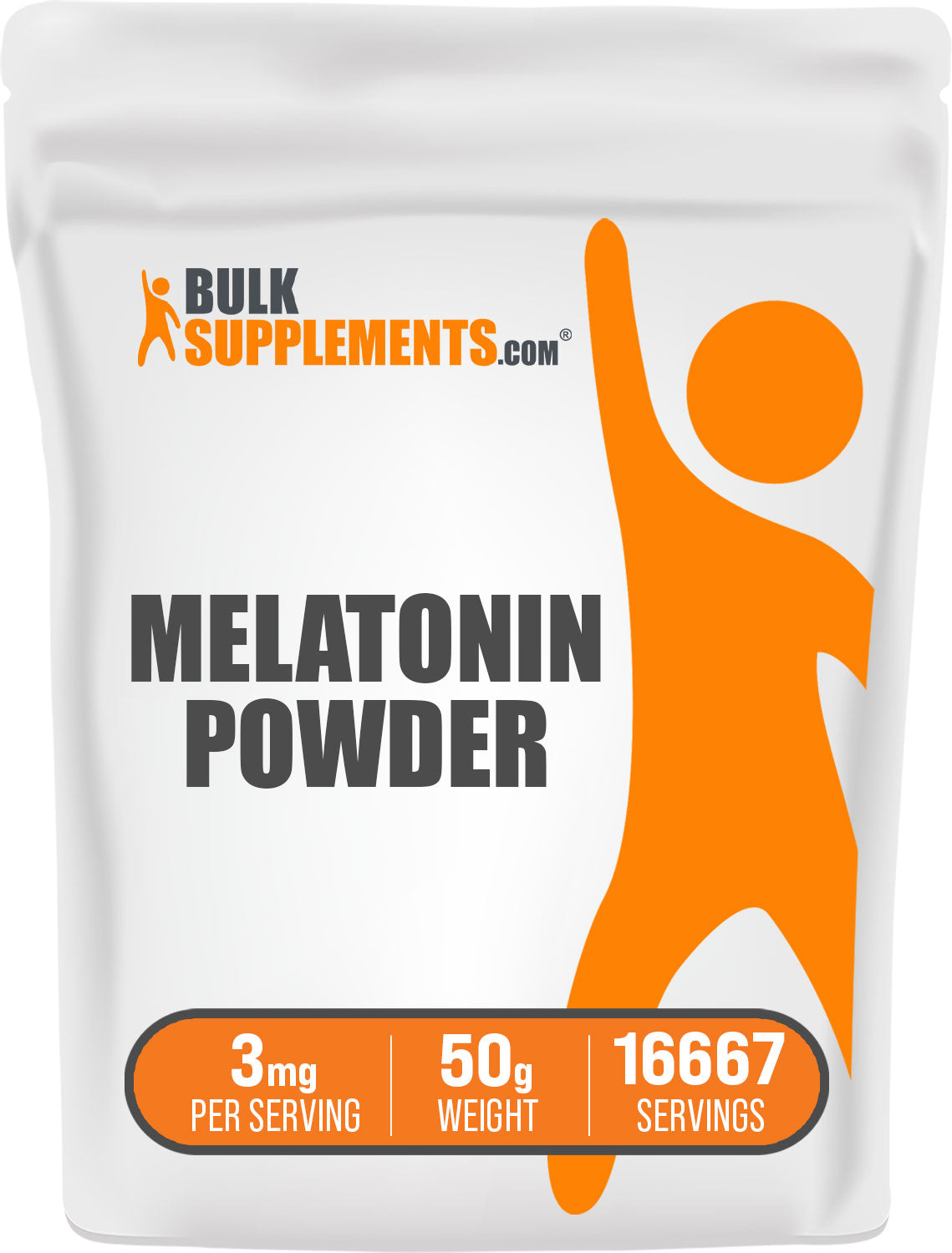 BulkSupplements.com Melatonin Powder 50g bag image